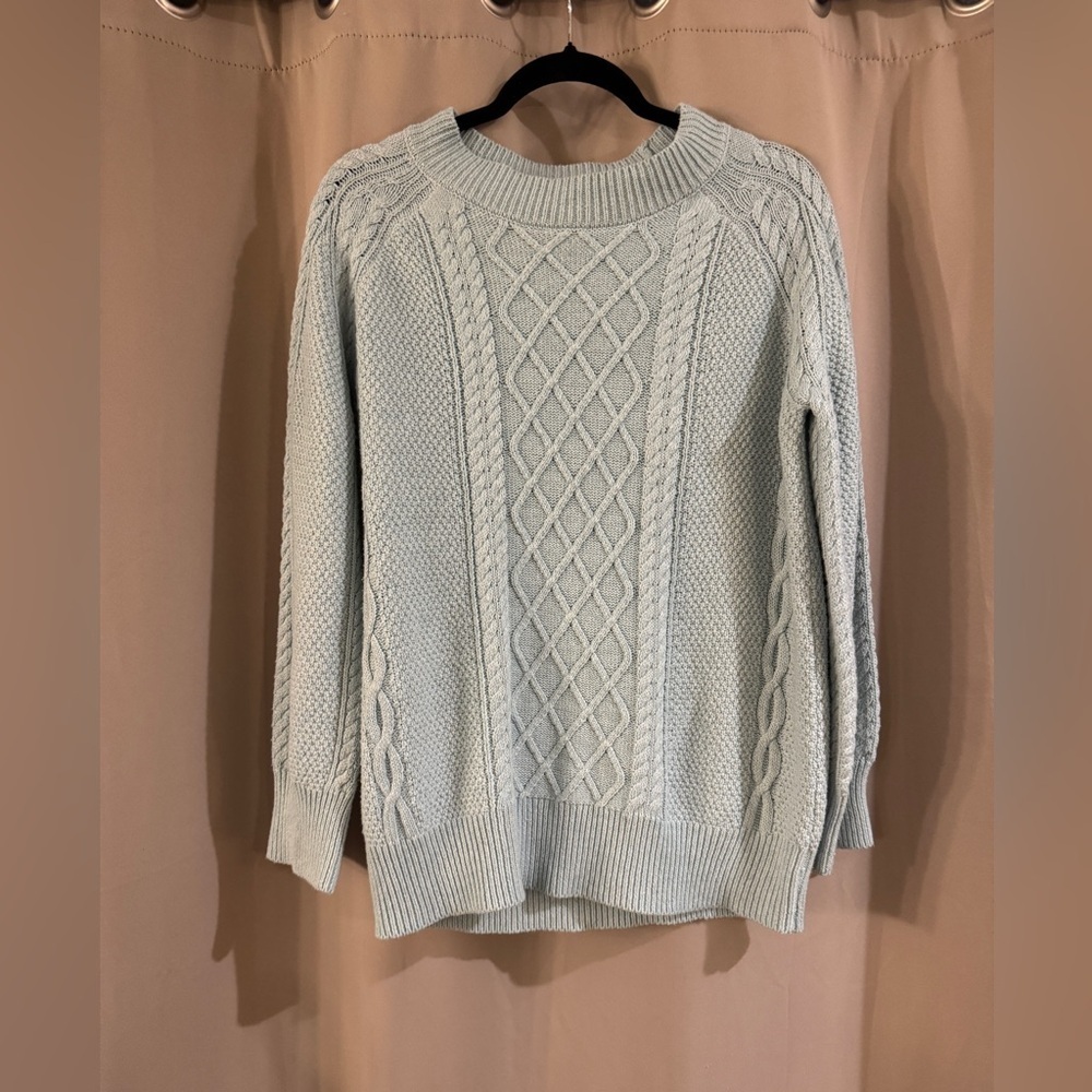 Women's Moshu Blue Knit Sweater
